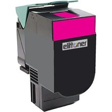 Elittoner 80C8SM0 - Lexmark CX310, CX410, CX510 Magenta (2k)