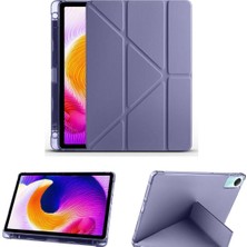 Zennur Xiaomi Redmi Pad Se Uyumlu Kalem Bölmeli Standlı Kılıf + Ekran Koruyucu + Kalem 3'lü Set