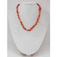 Yaşam Tohumu Akik Taşı Küçük Taşlar Kolye (52212)