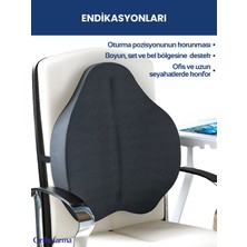 Orthofarma Ortopedik Support Yastık Anatomik Bel Yastığı Ev Ofis Araba Koltuk Sırt Bel Destek Minderi