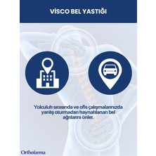 Orthofarma Ortopedik Support Yastık Anatomik Bel Yastığı Ev Ofis Araba Koltuk Sırt Bel Destek Minderi