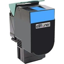 Elittoner 80C8SC0 - Lexmark CX310, CX410, CX510 Cyan (2k)