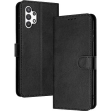 Manyi Mall Samsung Galaxy A32 5g Kickstand Saf Renk Pu Deri Için Flip Case (Yurt Dışından)