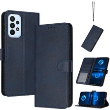 Manyi Mall Samsung Galaxy A32 4g Saf Renk Pu Deri Kickstand Için Flip Case (Yurt Dışından)