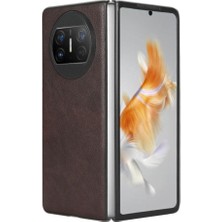 Manyi Mall Huawei Mate X3 Lychee Desen Uyumluluk Koruyucu Için Retro Kılıf (Yurt Dışından)