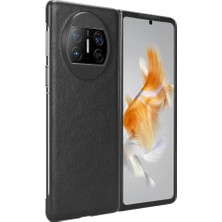 Manyi Mall Huawei Mate X3 Lychee Desen Uyumluluk Koruyucu Için Retro Kılıf (Yurt Dışından)