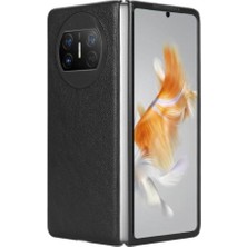 Manyi Mall Huawei Mate X3 Lychee Desen Uyumluluk Koruyucu Için Retro Kılıf (Yurt Dışından)