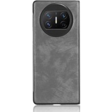 Manyi Mall Huawei Mate X3 Lychee Desen Uyumluluk Koruyucu Için Retro Kılıf (Yurt Dışından)