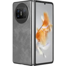 Manyi Mall Huawei Mate X3 Lychee Desen Uyumluluk Koruyucu Için Retro Kılıf (Yurt Dışından)