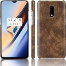 Manyi Mall Oneplus 7 Pro Uyumluluk Anti Scratch Lychee Desen Için Retro Kılıf (Yurt Dışından)