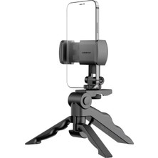 Polosmart PSM124 Masaüstü Taşınabilir 360 Derece Dönebilen Başlık Kaymaz Taban Tripod Monopod Siyah