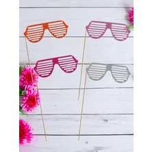 Parti Adresi Parti Gözlüğü Simli 6'li