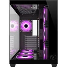 Gametech Prime V2 10X120MM Rgb Fanlı Gaming Oyuncu Bilgisayar Kasası