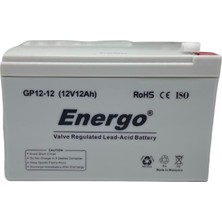 Energo Energo® GP12-12 12 Volt 12 Ah Bakımsız Kuru Akü