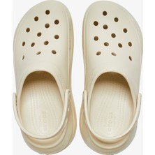 Crocs Classic Mega Crush Kadın Terlik 39-40 Düz Topuk Hafif ve Konforlu Krem Renk