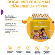Vitago Kids Gummies Vitamin C İçeren Çiğnenebilir Form Takviye Edici Gıda