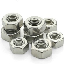 Ay-Civ Ayaz M6 Çelik Somun Paslanmaz Inox 100 Adet A2-304