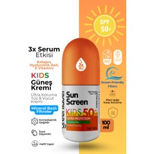 Greenlabel Yüksek Korumalı Kids Sun Spf 50 Mineral Bazlı Çocuklar İçin Güneş Koruyucu Krem 100 ml