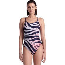 Arena Multi Stripes Swimsuitalylace Back Kadın Yüzücü Mayosu 007158710