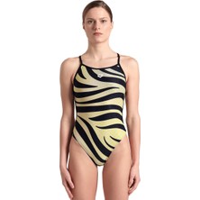 Arena Multi Stripes Swimsuitalylace Back Kadın Yüzücü Mayosu 007158560