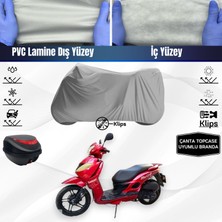 Ultra Shop Kanuni Merlin S Motosiklet Brandası Çanta Topcase Uyumlu Motor Branda