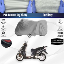 Ultra Shop Kanuni Rokko 150 Motosiklet Brandası Çanta Topcase Uyumlu Motor Branda