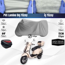 Ultra Shop Kanuni Classic 125 Motosiklet Brandası Çanta Topcase Uyumlu Motor Branda