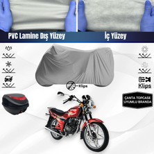 Ultra Shop Kanuni Seyhan 125 Motosiklet Brandası Çanta Topcase Uyumlu Motor Branda