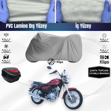 Ultra Shop Kanuni Bora 125 Motosiklet Brandası Çanta Topcase Uyumlu Motor Branda