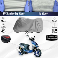 Ultra Shop Kanuni Hussar 125 Motosiklet Brandası Çanta Topcase Uyumlu Motor Branda