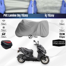 Ultra Shop Kymco Krv 200 Motosiklet Brandası Çanta Topcase Uyumlu Motor Branda