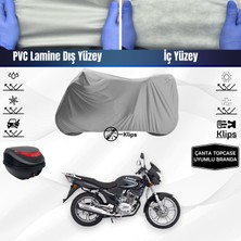 Ultra Shop Kymco CK125 Pulsar Motosiklet Brandası Çanta Topcase Uyumlu Motor Branda