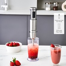 Karaca Inox Quick Mix Hız Ayarlı 1300W El Blender Set 9616B