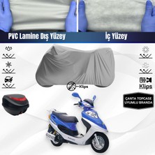 Ultra Shop Kanuni Trex 125 Motosiklet Brandası Çanta Topcase Uyumlu Motor Branda