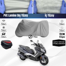Ultra Shop Kymco Downtown 125İ Motosiklet Brandası Çanta Topcase Uyumlu Motor Branda