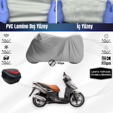 Ultra Shop Kymco Agility City 125 Motosiklet Brandası Çanta Topcase Uyumlu Motor Branda