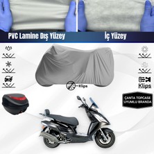 Ultra Shop Kymco Dink 200İ Motosiklet Brandası Çanta Topcase Uyumlu Motor Branda