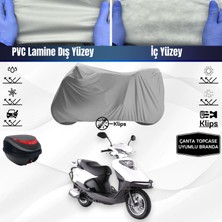 Ultra Shop Kuba City Go Motosiklet Brandası Çanta Topcase Uyumlu Motor Branda