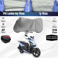 Ultra Shop Kymco Agility S 125 Motosiklet Brandası Çanta Topcase Uyumlu Motor Branda