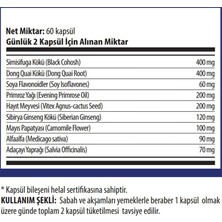 Tums MENO FORMULA Adaçayı Yaprağı, Soya, Primroz Yağı, Dong Quai 60 Kapsül