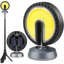 Ayt Powermaster Çalışma Lambası 25 Watt USB Type-C Girişli Cob LED Solar Güneş Enerjili Dönebilen Kamp Aydınlatma Ayaklı