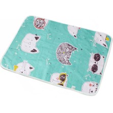 Huoxun Shop B Aptal Kedi Yavrusu Tarzı 35X45CM Köpek Idrar Emici Kumaşlı Yıkanabilir Eğitim Pedi Su Geçirmez Koltuk Kapağı Soğutucu Mat-Köpek Bezi Yeniden Kullanılabilir (Yurt Dışından)