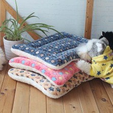 Huoxun Shop B Çiçek Stili 47X33CM Sıcak Yumuşak Polar Evcil Hayvan Matı Seyahat Kedi Kum Köpek Battaniye Yavru Yastık Evcil Pad Köpek Yatağı Cheaze Küçük ve Büyük Köpekler Için (Yurt Dışından)