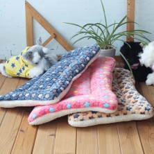 Huoxun Shop B Çiçek Stili 47X33CM Sıcak Yumuşak Polar Evcil Hayvan Matı Seyahat Kedi Kum Köpek Battaniye Yavru Yastık Evcil Pad Köpek Yatağı Cheaze Küçük ve Büyük Köpekler Için (Yurt Dışından)