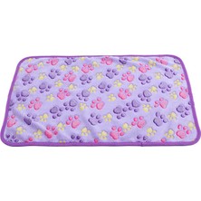 Huoxun Shop B Mor Tarzı 60X40CM Köpek Pençe Havlu Halı Pet Mat Köpek Yatağı Kış Sıcak Kedi Mercan Kadife Havlu Battaniye Uyku Örtüsü Havlu Yastık Pet Malzemeleri (Yurt Dışından)