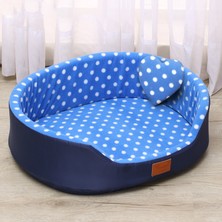 Huoxun Shop B Mavi Stil 38X29X13 cm Sonbahar ve Kış Sıcak Evcil Hayvan Köpek Kedi Evrensel Yataklar Yumuşak Yastık Koltuk Yatak Küçük Orta Köpek Kürklü Rahat Yavru Yuva Mat Pad (Yurt Dışından)