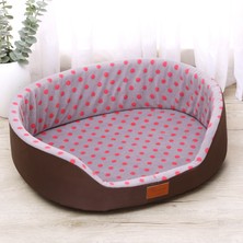 Huoxun Shop B Mavi Stil 38X29X13 cm Sonbahar ve Kış Sıcak Evcil Hayvan Köpek Kedi Evrensel Yataklar Yumuşak Yastık Koltuk Yatak Küçük Orta Köpek Kürklü Rahat Yavru Yuva Mat Pad (Yurt Dışından)