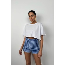 Black Fashion Oversize Basic Crop T-Shirt