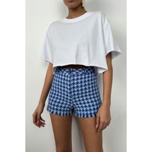 Black Fashion Oversize Basic Crop T-Shirt