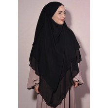 Flora Tekstil Tesettür Şifon Sufle Hazır Peçeli Şal SFL2401